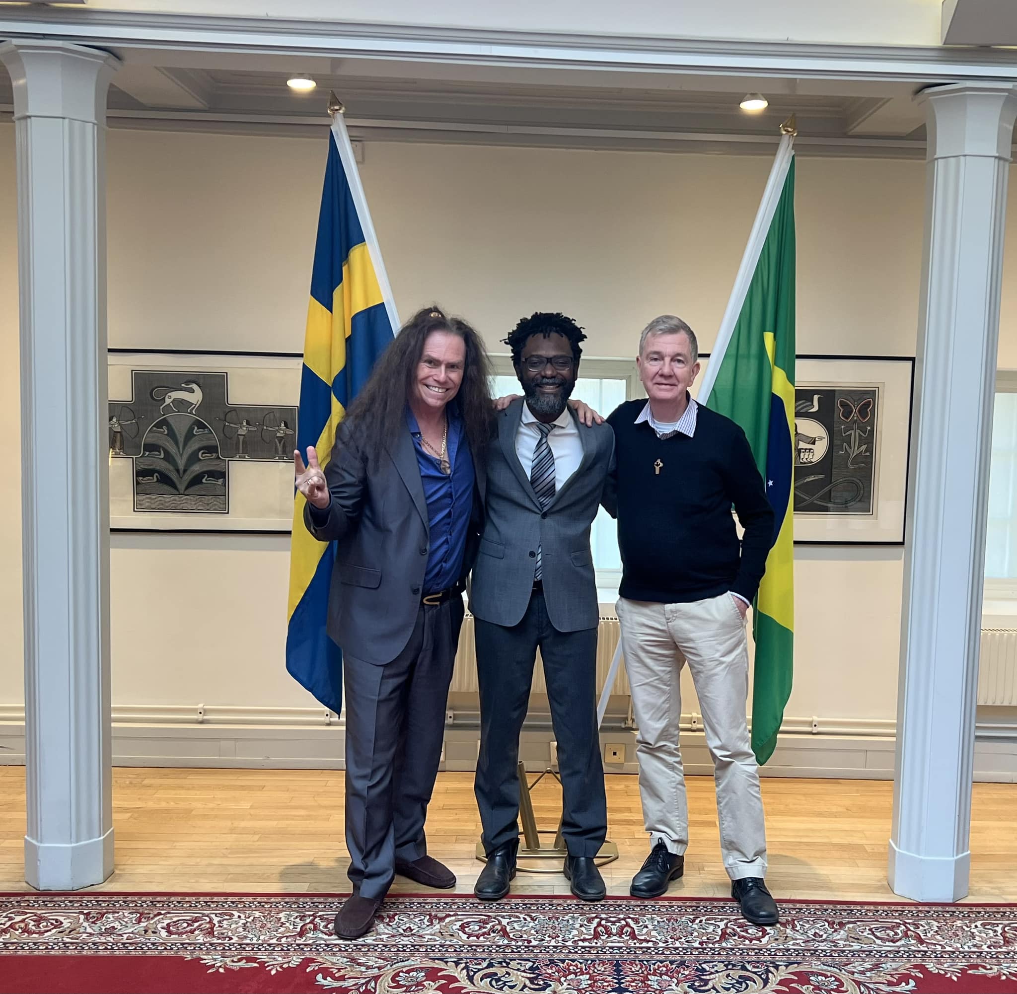 Ett underbart möte idag på Brasilianska ambassaden i Stockholm.